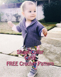 Toddler Shawl Collar Cardigan